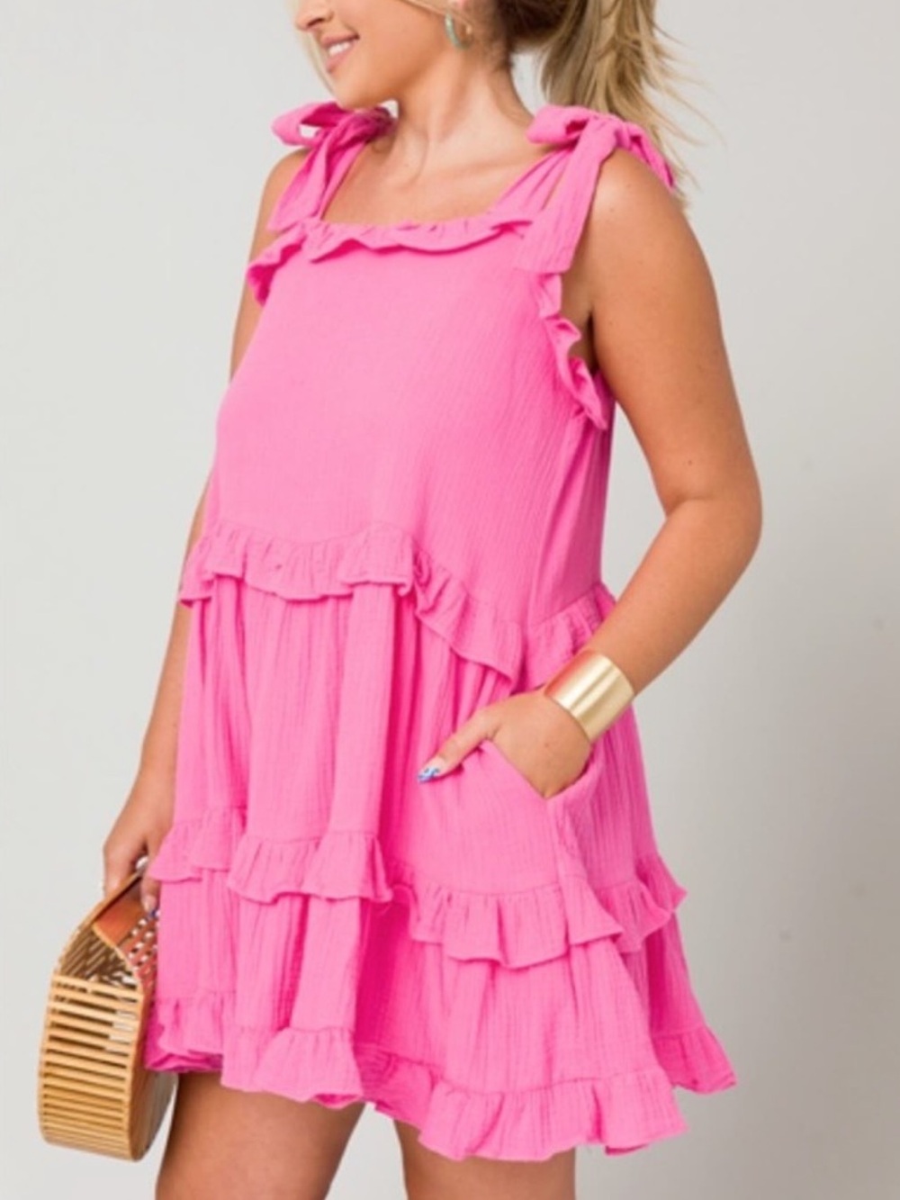 &Merci Pink Swing Dress